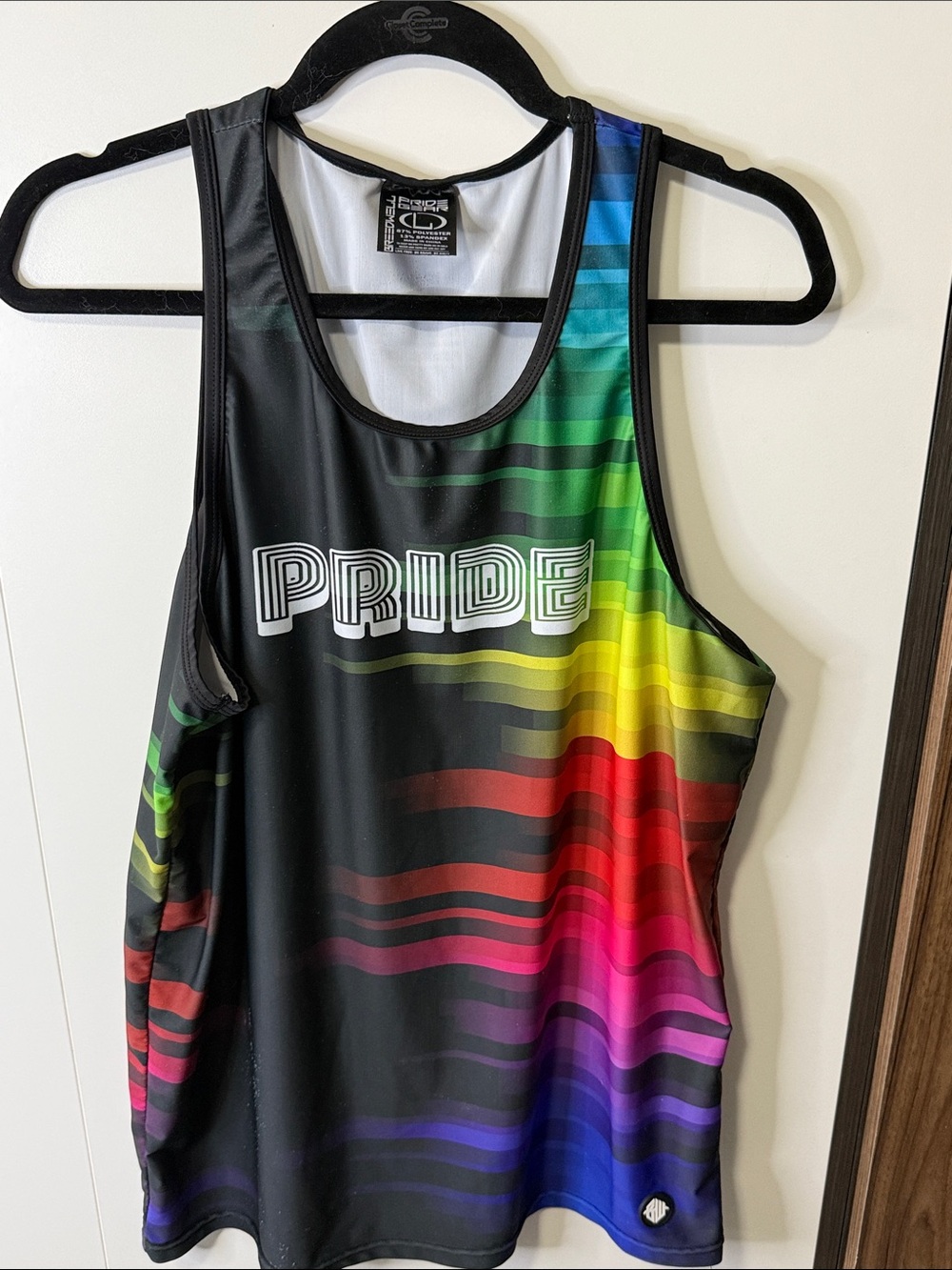 PRIDE Rainbow Stripe Men's Athletic Tank Top